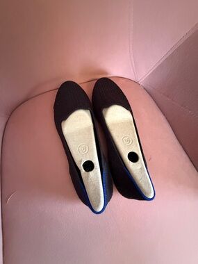 Rothys Women's Black Knit Slip-On Loafer Flats 9.5